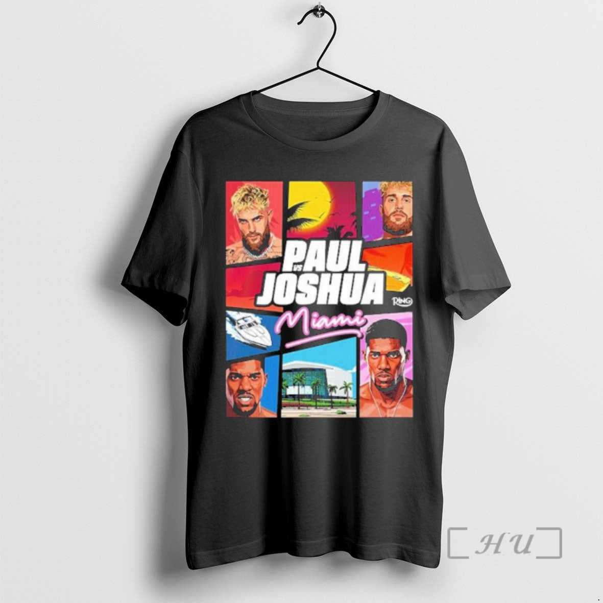 Officials Jake Paul Vs Anthony Joshua Match Showdown Vice City Miami T-Shirts, Hoodie, Sweatshirt - T-Shirt, Sweatshirt, Hoodie