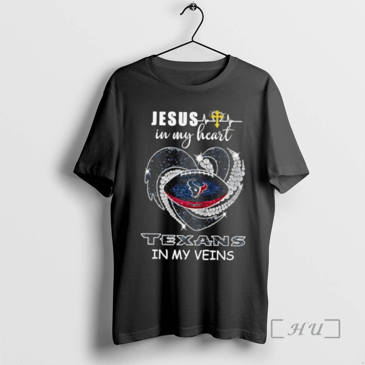 Officials Jesus My Heart Texans My Veins T-Shirts, Hoodie, Sweatshirt - T-Shirt, Sweatshirt, Hoodie
