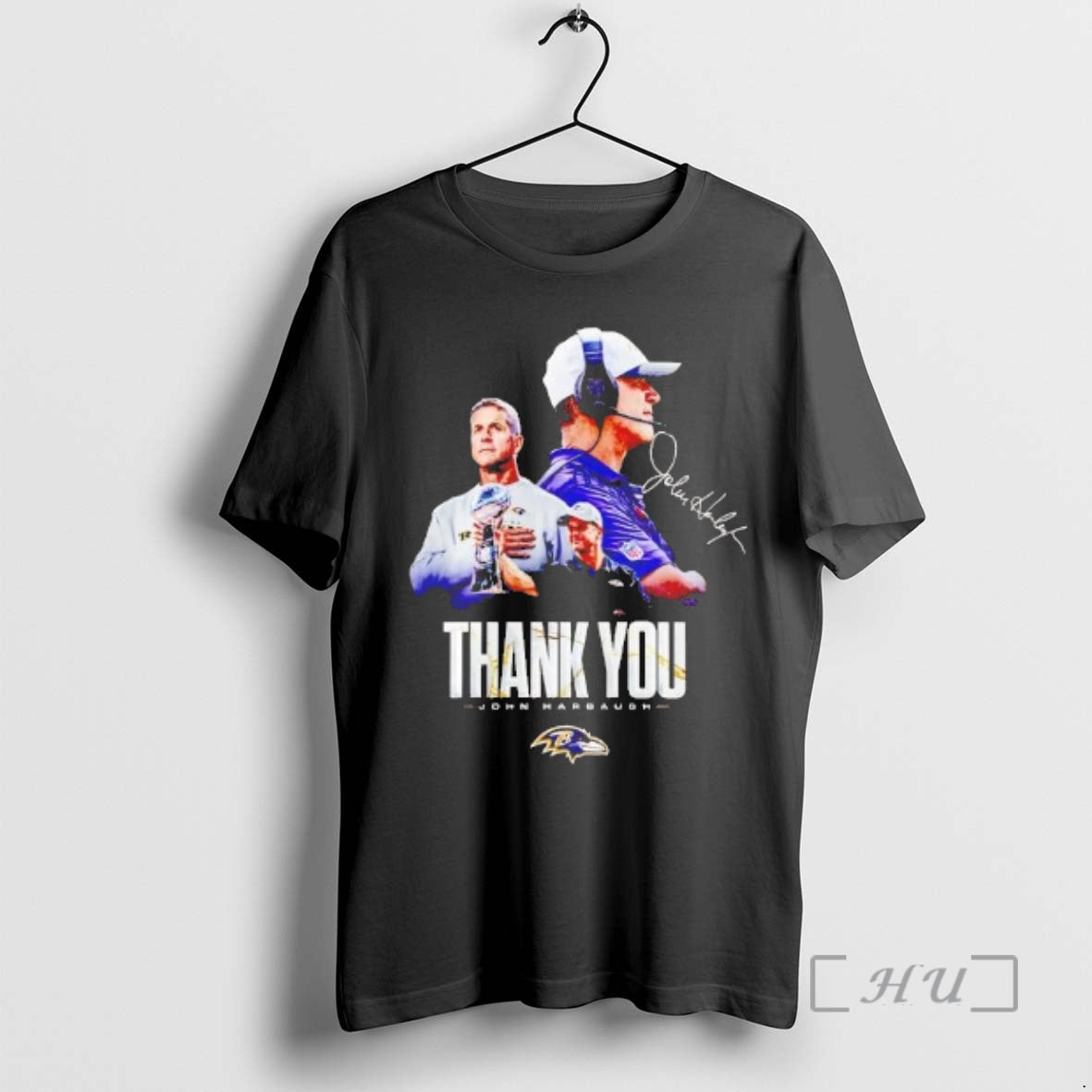 Officials John Harbaugh Thank You Ravens Coach Signature T-Shirts, Hoodie, Sweatshirt - T-Shirt, Sweatshirt, Hoodie