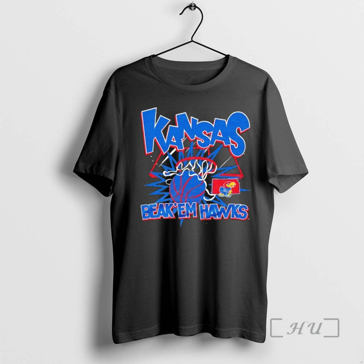 Officials Kansas Jayhawks Basketball Slam Dunk Beak Em Hawks T-Shirts, Hoodie, Sweatshirt - T-Shirt, Sweatshirt, Hoodie