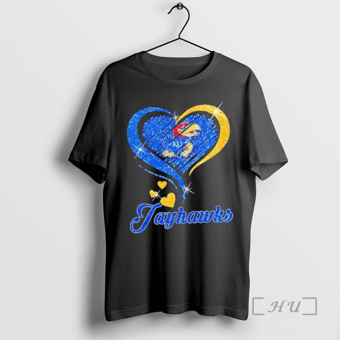 Officials Kansas Jayhawks Football Glitter Heart Fans T-Shirts, Hoodie, Sweatshirt - T-Shirt, Sweatshirt, Hoodie