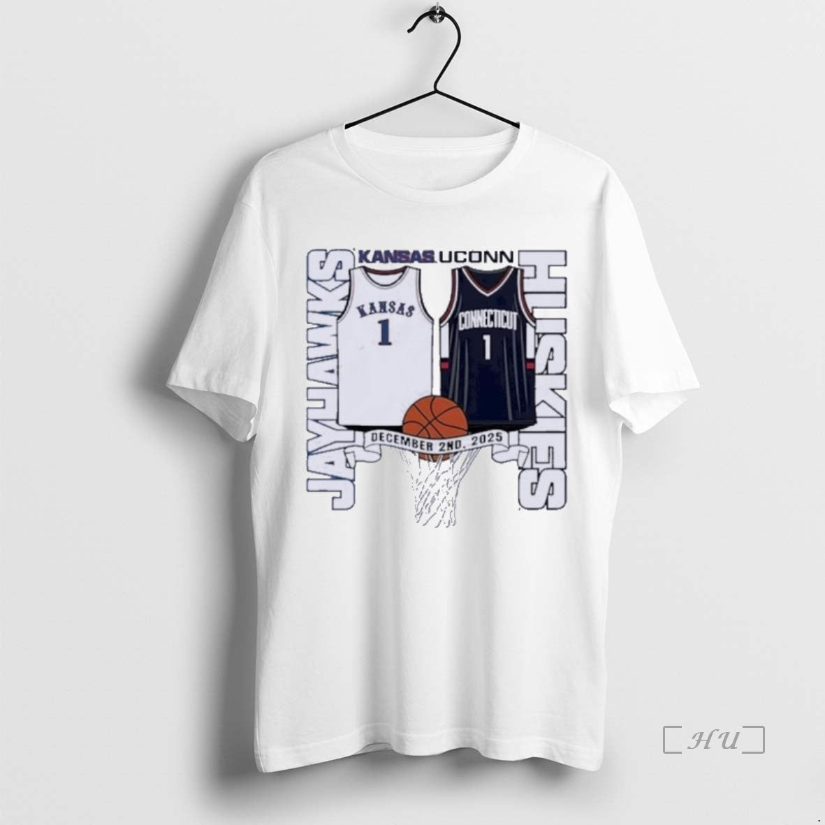 Officials Kansas Jayhawks Vs Uconn Huskies Basketball 2025 Gameday T-Shirts, Hoodie, Sweatshirt - T-Shirt, Sweatshirt, Hoodie