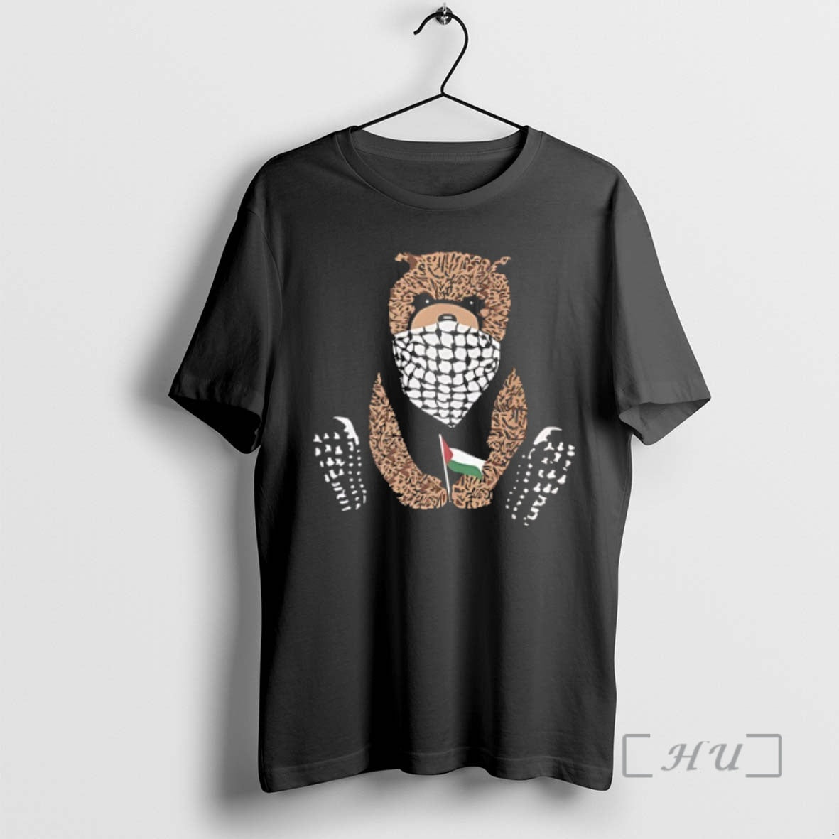 Officials Keffiyeh Bear Pali Bear Palestine Flag 2 Sided T-Shirts, Hoodie, Sweatshirt - T-Shirt, Sweatshirt, Hoodie