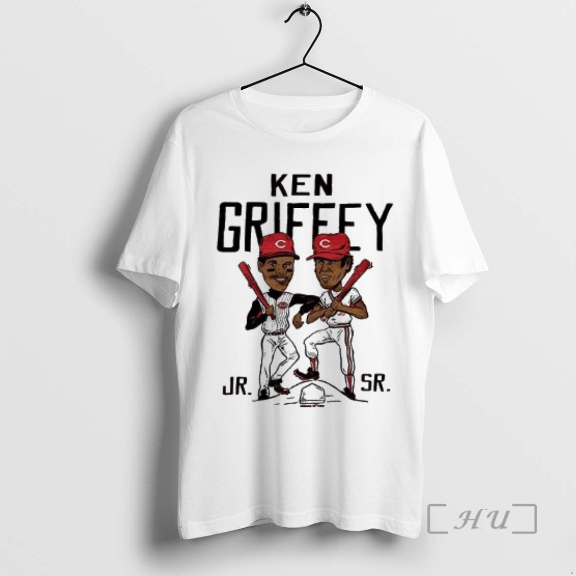 Officials Ken Griffey Father Son Cincinnati Reds Baseball Caricatures Woman T-Shirts, Hoodie, Sweatshirt - T-Shirt, Sweatshirt, Hoodie