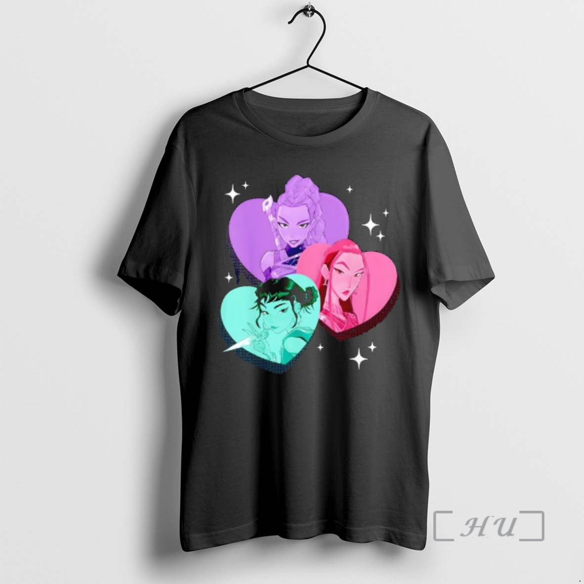 Officials Kpop Demon Hunters Huntrix Heart Frame Zoey Rumi Mira T-Shirts, Hoodie, Sweatshirt - T-Shirt, Sweatshirt, Hoodie