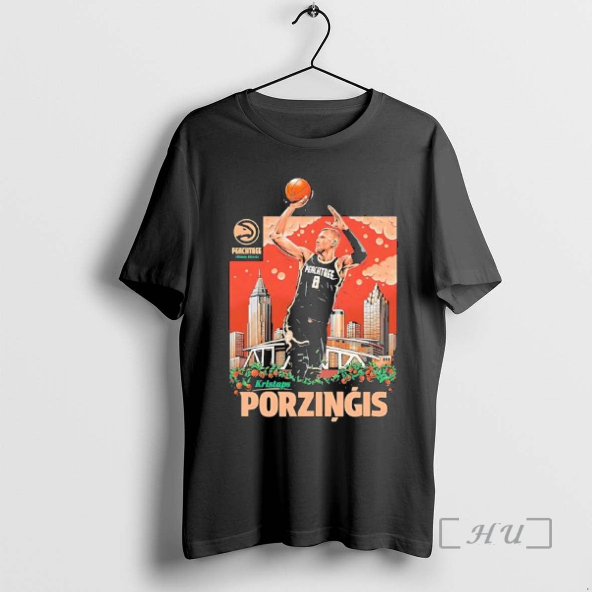 Officials Kristaps Porzingis Peachtree Skyline Player T-Shirts, Hoodie, Sweatshirt - T-Shirt, Sweatshirt, Hoodie
