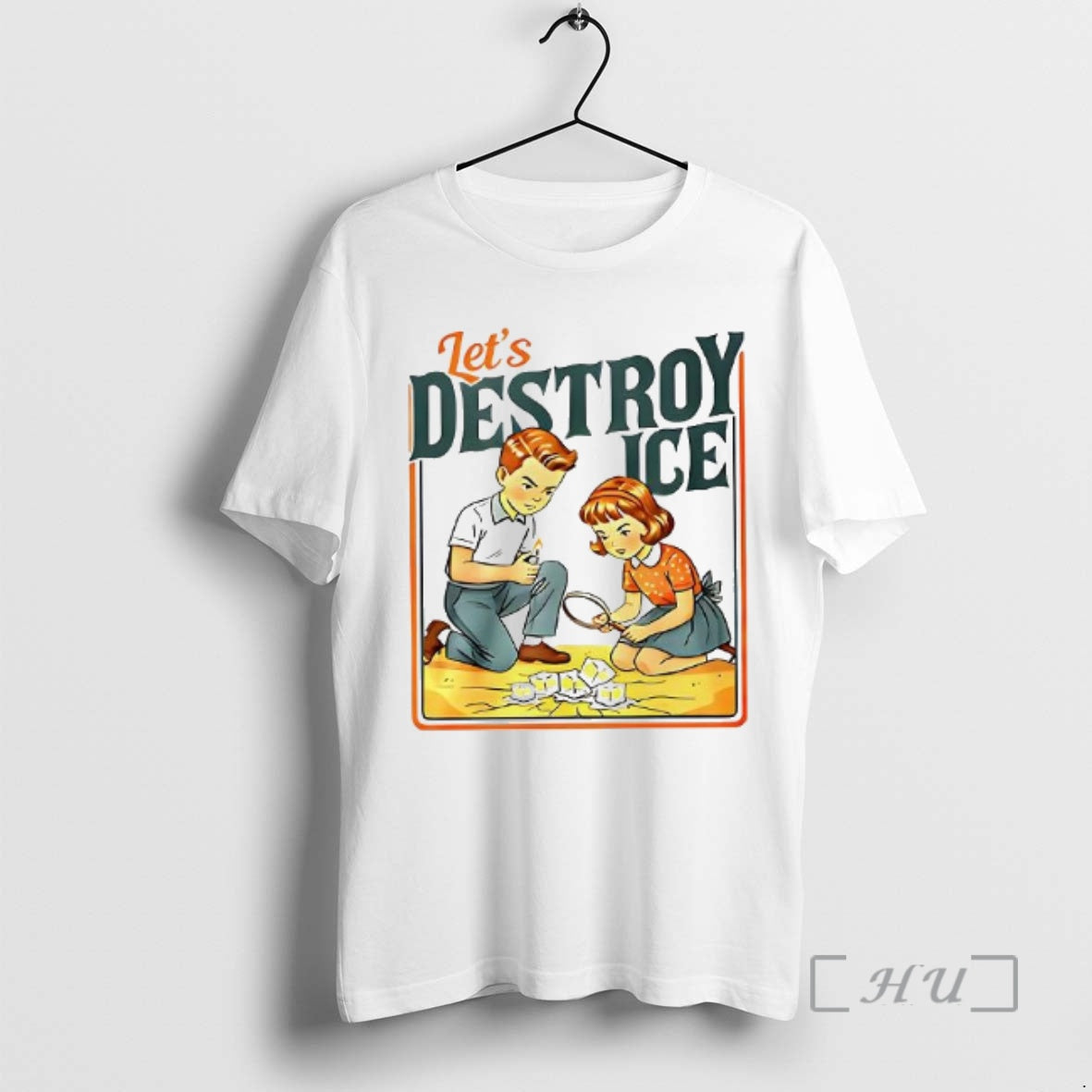 Officials Lets Destroy Ice Abolish Ice Caricature Retro Woman T-Shirts, Hoodie, Sweatshirt - T-Shirt, Sweatshirt, Hoodie