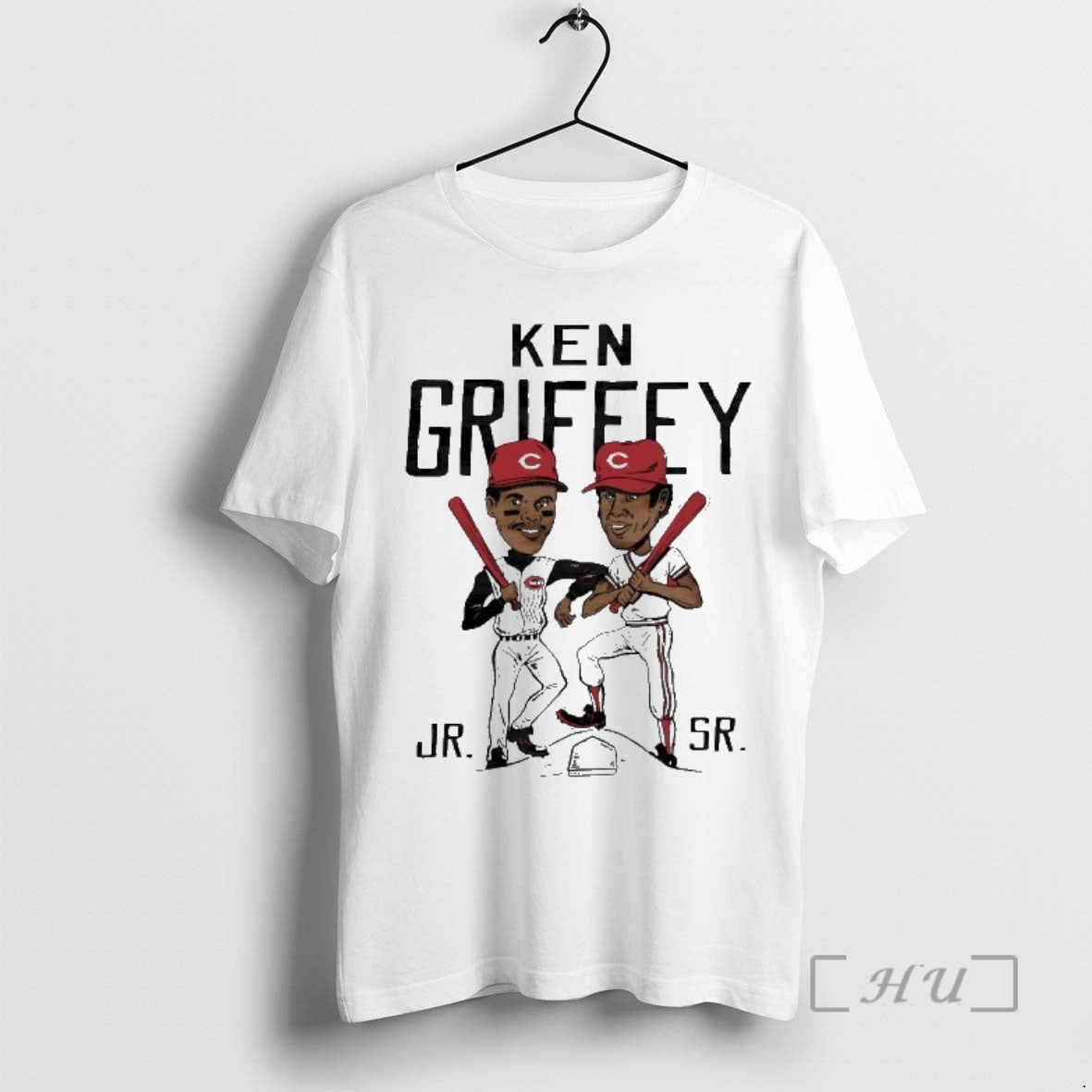 Like Father Like Son Ken Griffey Father Son Cincinnati Reds Caricature T-Shirts, Hoodie, Sweatshirt - T-Shirt, Sweatshirt, Hoodie
