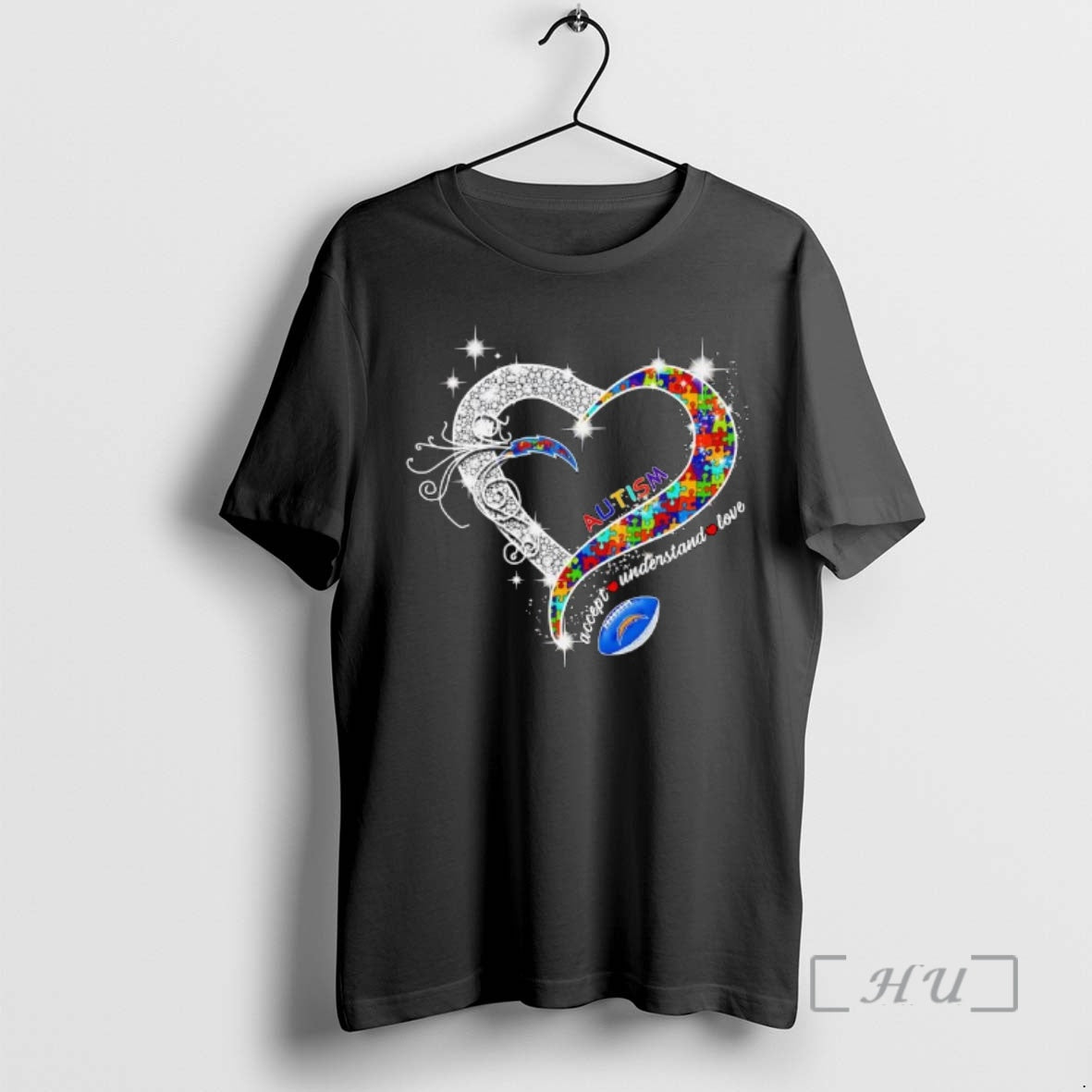 Officials Los Angeles Chargers Autism Accept Understand Love Football Heart T-Shirts, Hoodie, Sweatshirt - T-Shirt, Sweatshirt, Hoodie