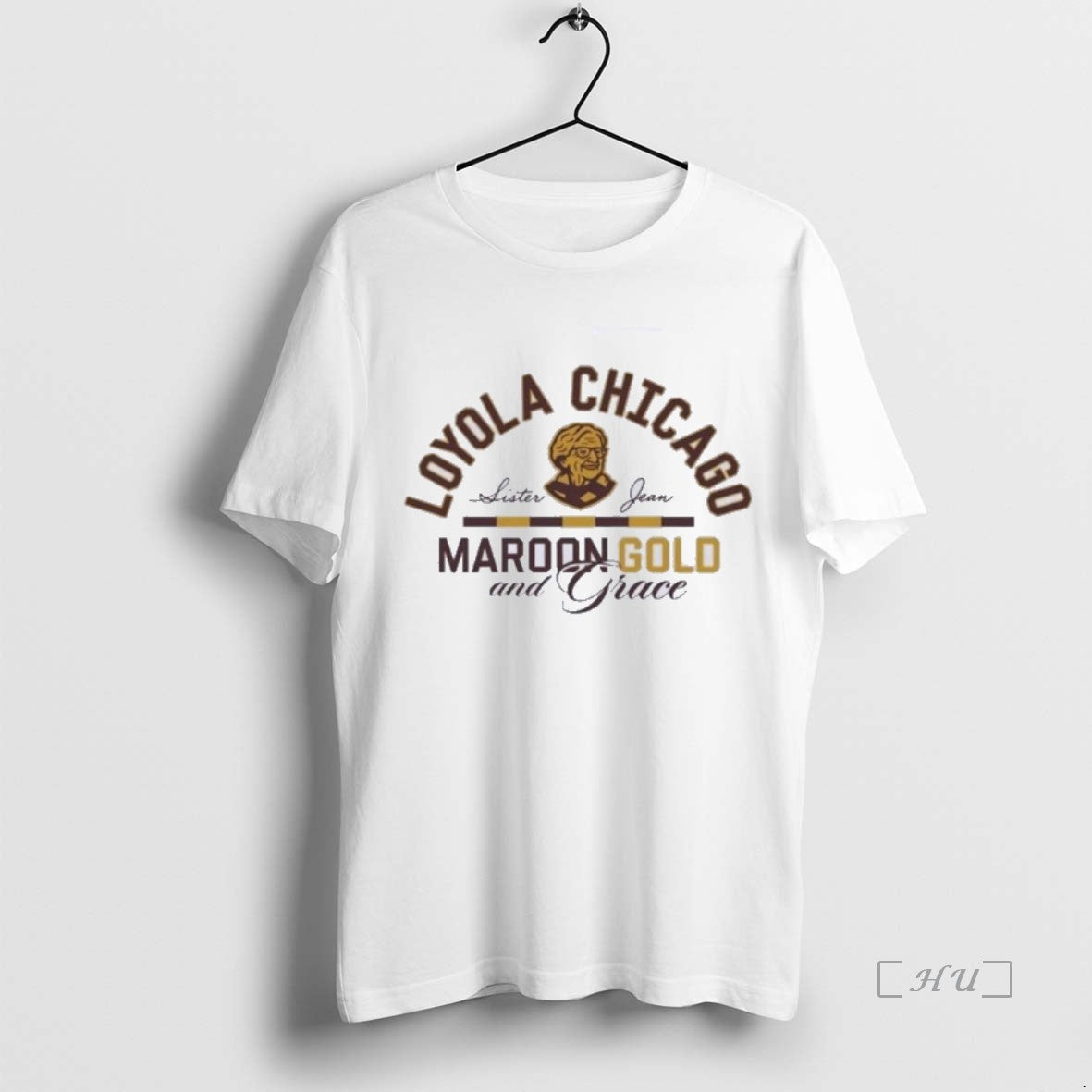 Officials Loyola Chicago Basketball Sister Jean Maroon Gold Grace T-Shirts, Hoodie, Sweatshirt - T-Shirt, Sweatshirt, Hoodie