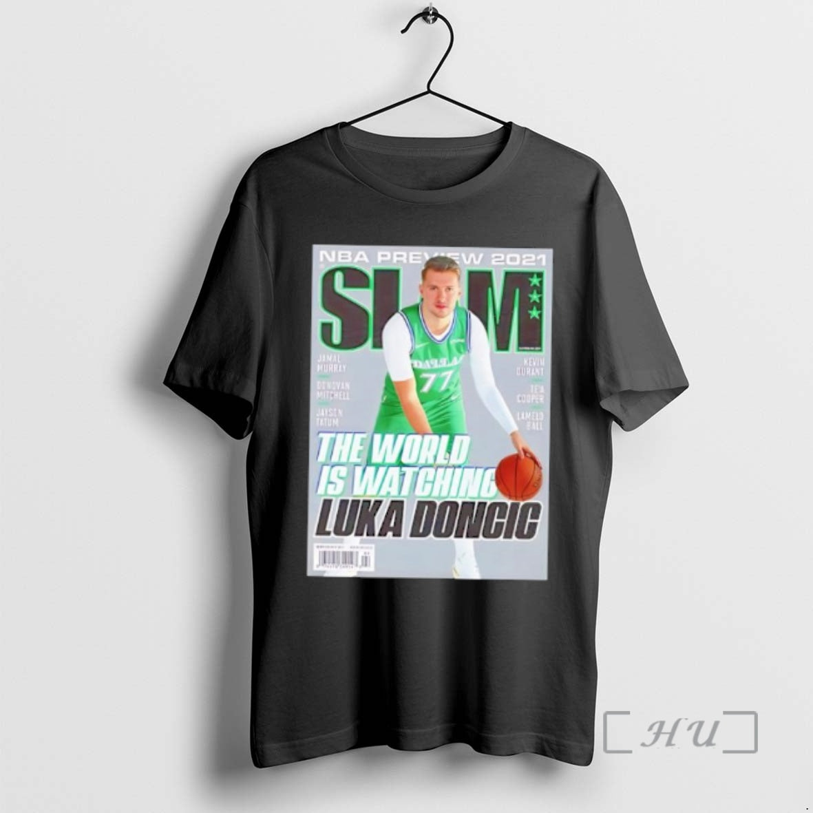 Officials Luka Doncic Mavericks World Is Watching Slam Cover Nba Basketball T-Shirts, Hoodie, Sweatshirt - T-Shirt, Sweatshirt, Hoodie