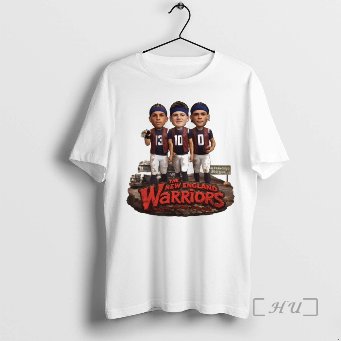 Officials Mack Hollins Drake Maye Christian Gonzalez New England Warriors Patriots T-Shirts, Hoodie, Sweatshirt - T-Shirt, Sweatshirt, Hoodie