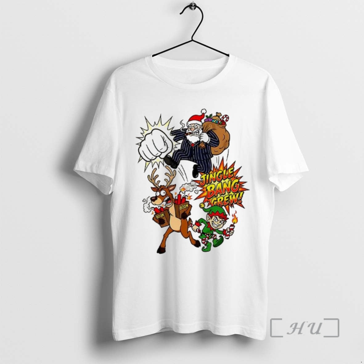Officials Mafia Santa Reindeer Elf Jingle Bang Crew T-Shirts, Hoodie, Sweatshirt - T-Shirt, Sweatshirt, Hoodie