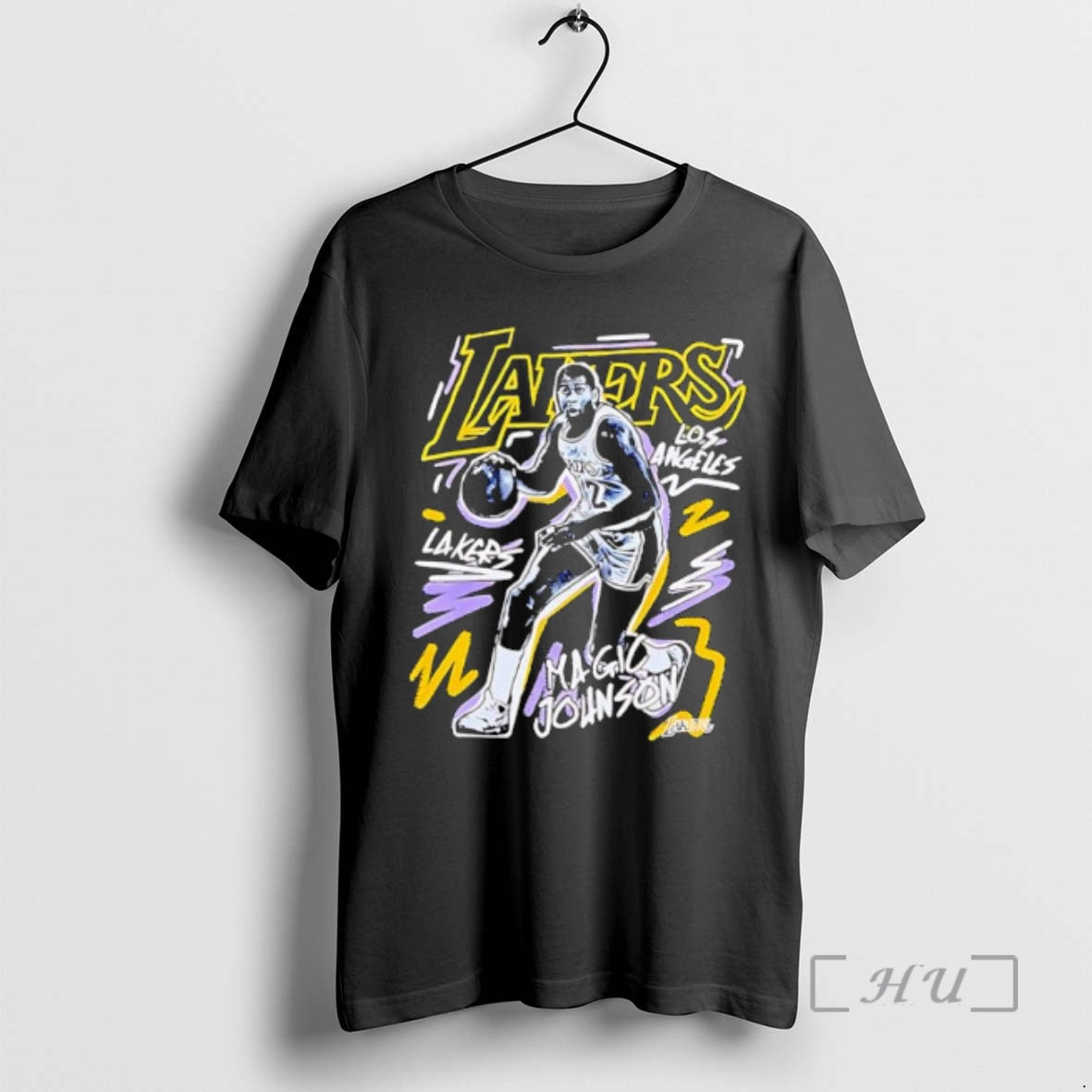 Officials Magic Johnson Los Angeles Lakers Nba Chalked Up Retro T-Shirts, Hoodie, Sweatshirt - T-Shirt, Sweatshirt, Hoodie