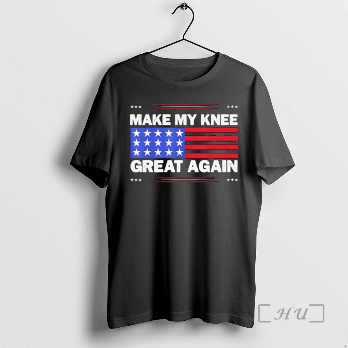 Officials Make My Knee Great Again American Flag Injury Healing Joke T-Shirts, Hoodie, Sweatshirt - T-Shirt, Sweatshirt, Hoodie