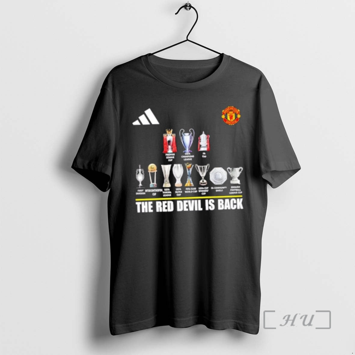 Officials Manchester United All Trophies Red Devil Is Back T-Shirts, Hoodie, Sweatshirt - T-Shirt, Sweatshirt, Hoodie