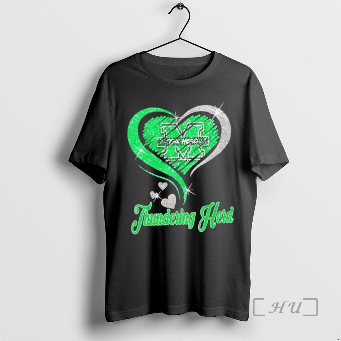 Officials Marshall Thundering Herd Football Glitter Heart Fans T-Shirts, Hoodie, Sweatshirt - T-Shirt, Sweatshirt, Hoodie