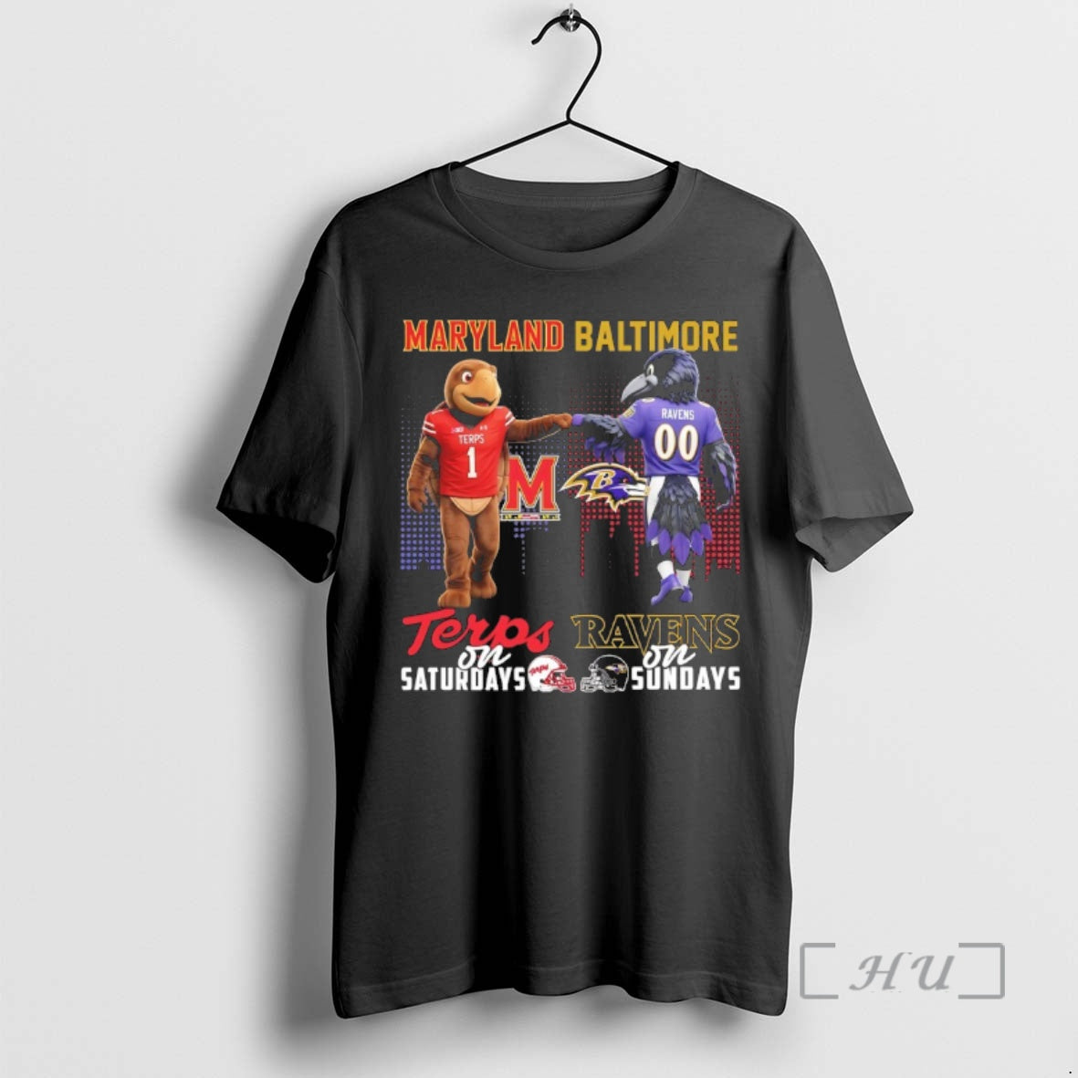 Officials Maryland Terrapins Saturday Baltimore Ravens Sundays Mascot T-Shirts, Hoodie, Sweatshirt - T-Shirt, Sweatshirt, Hoodie