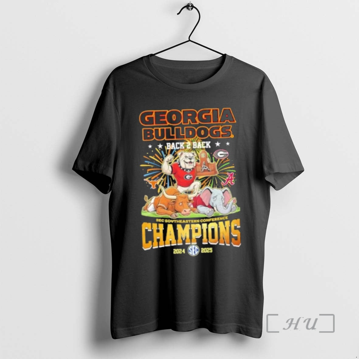 Officials Mascots Georgia Bulldogs Back 2 Back Sec Southeastern Conference Champions 2024 2025 T-Shirts, Hoodie, Sweatshirt - T-Shirt, Sweatshirt, Hoodie