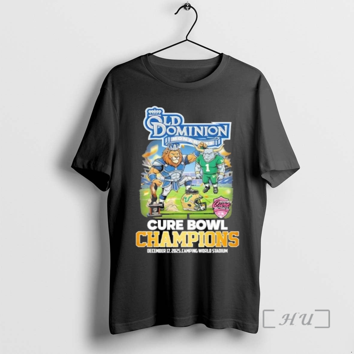 Officials Mascots Old Dominion Monarchs Cure Bowl Champions Camping World Stadium T-Shirts, Hoodie, Sweatshirt - T-Shirt, Sweatshirt, Hoodie