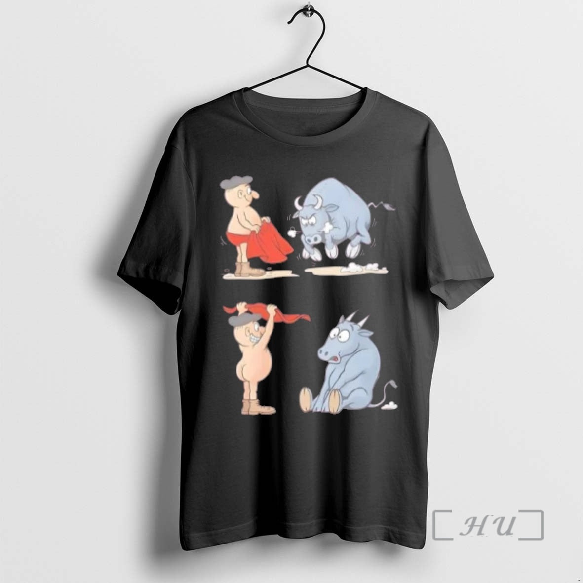 Officials Matador Bullfighter Naked Gag Cartoon T-Shirts, Hoodie, Sweatshirt - T-Shirt, Sweatshirt, Hoodie