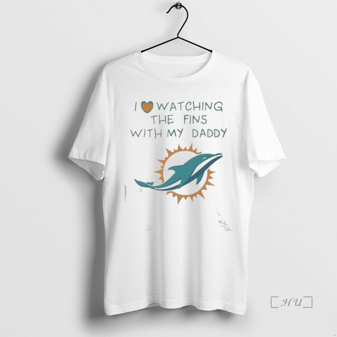 Officials Miami Dolphins Love Watching Fins Daddy Baby T-Shirts, Hoodie, Sweatshirt - T-Shirt, Sweatshirt, Hoodie