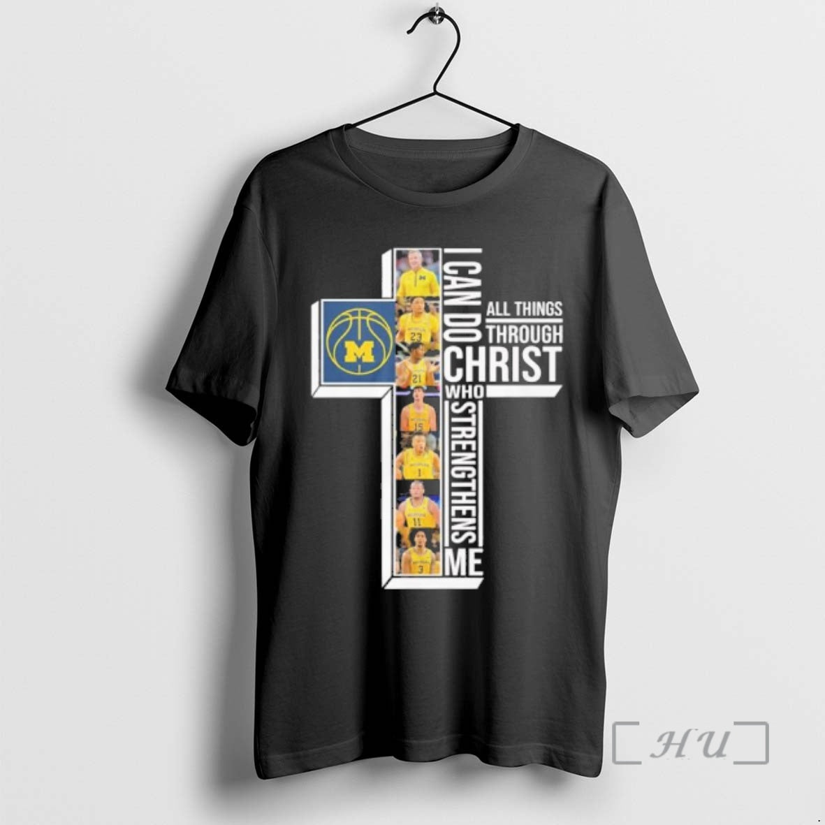 Officials Michigan Basketball I Can Do All Things Through Christ Who Strengthens Me T-Shirts, Hoodie, Sweatshirt - T-Shirt, Sweatshirt, Hoodie
