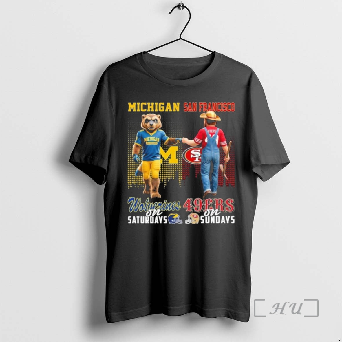 Officials Michigan Vs 49ers Mascot Saturdays Sundays T-Shirts, Hoodie, Sweatshirt - T-Shirt, Sweatshirt, Hoodie