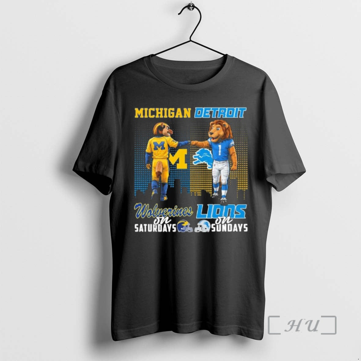 Officials Michigan Vs Lions Mascot Saturdays Sundays T-Shirts, Hoodie, Sweatshirt - T-Shirt, Sweatshirt, Hoodie