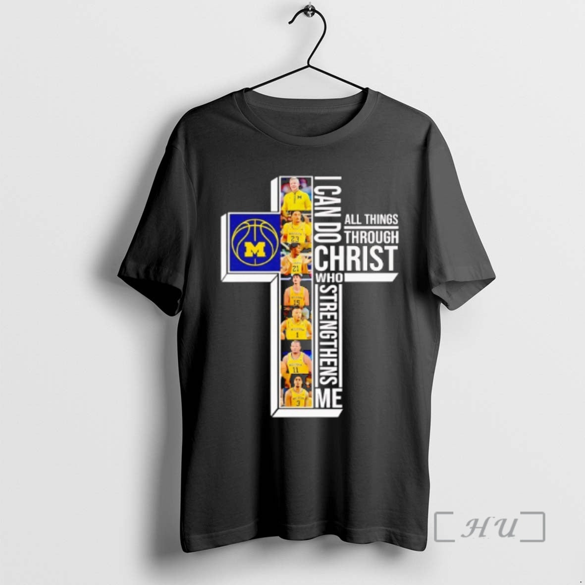 Officials Michigan Wolverines Basketball I Can Do All Things Through Christ Who Strengthens Me T-Shirts, Hoodie, Sweatshirt - T-Shirt, Sweatshirt, Hoodie