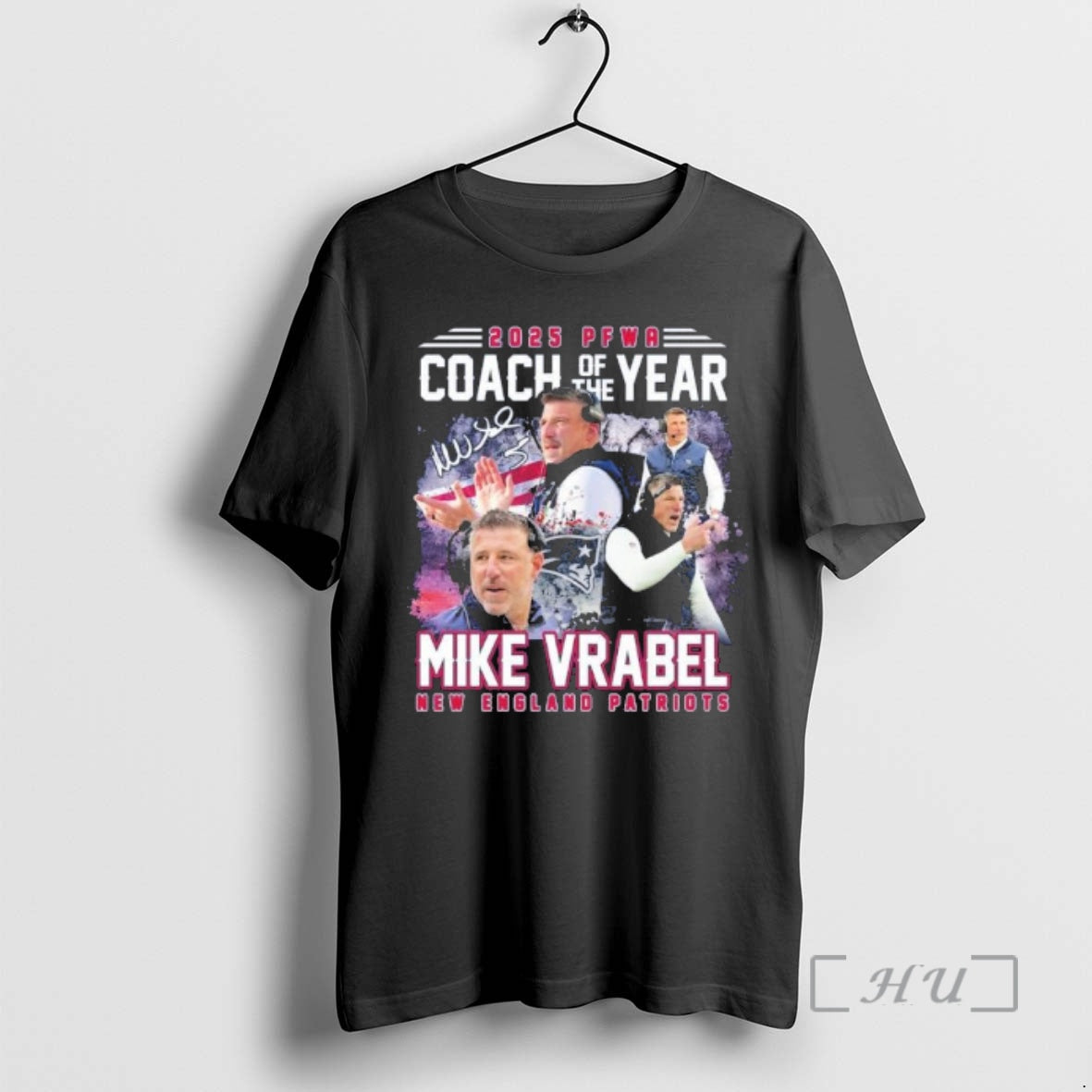 Officials Mike Vrabel 2025 Pfwa Coach Year T-Shirts, Hoodie, Sweatshirt - T-Shirt, Sweatshirt, Hoodie