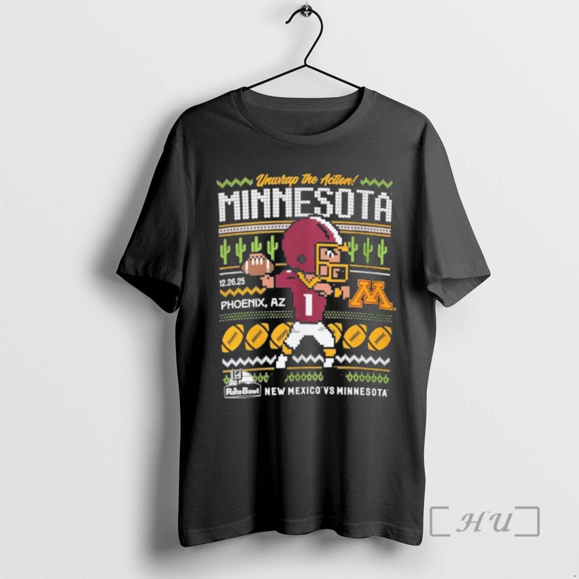 Officials Minnesota Golden Gophers 2025 Rate Bowl 8 Pixel T-Shirts, Hoodie, Sweatshirt - T-Shirt, Sweatshirt, Hoodie