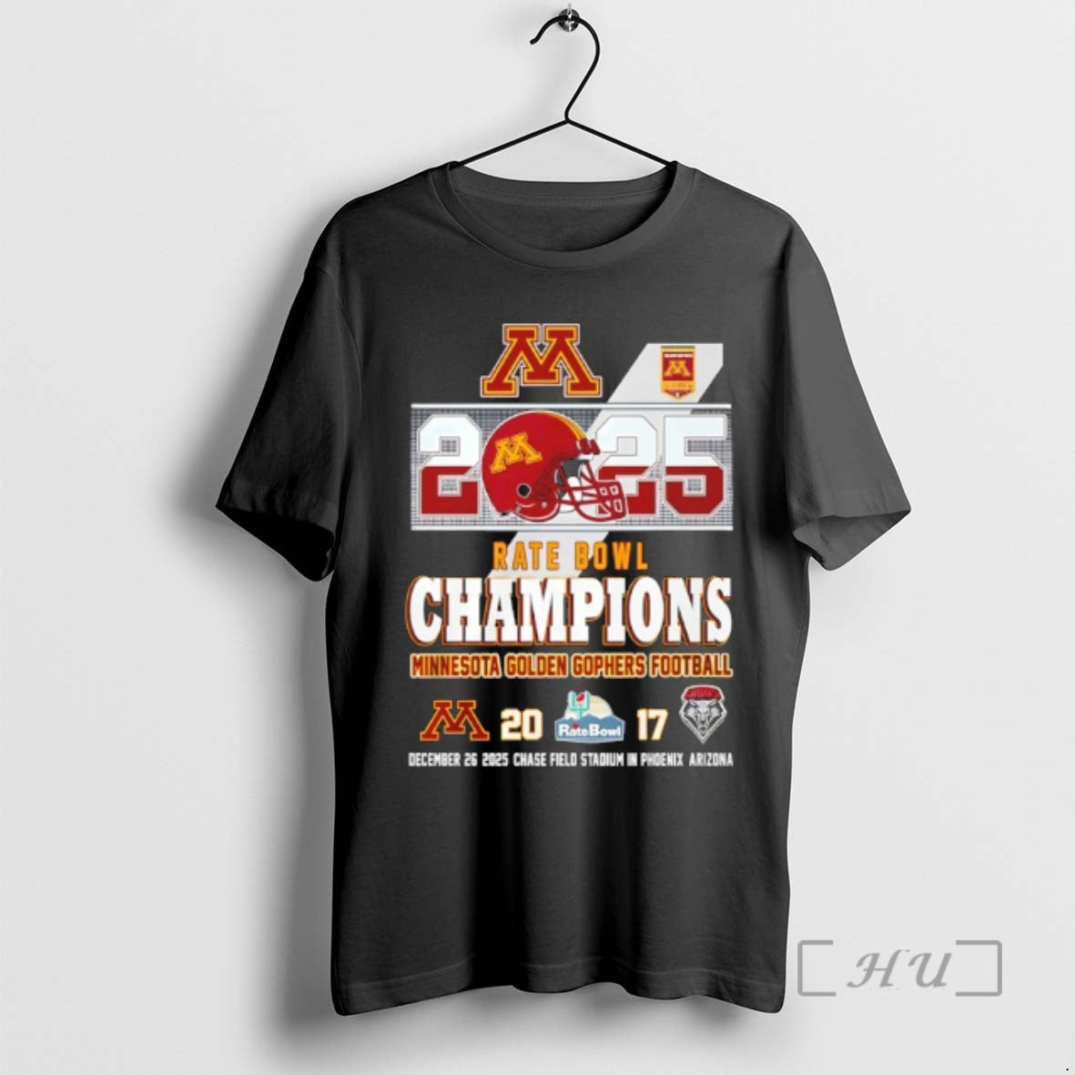Officials Minnesota Golden Gophers Football 2025 Rate Bowl Champions 20 17 Score T-Shirts, Hoodie, Sweatshirt - T-Shirt, Sweatshirt, Hoodie