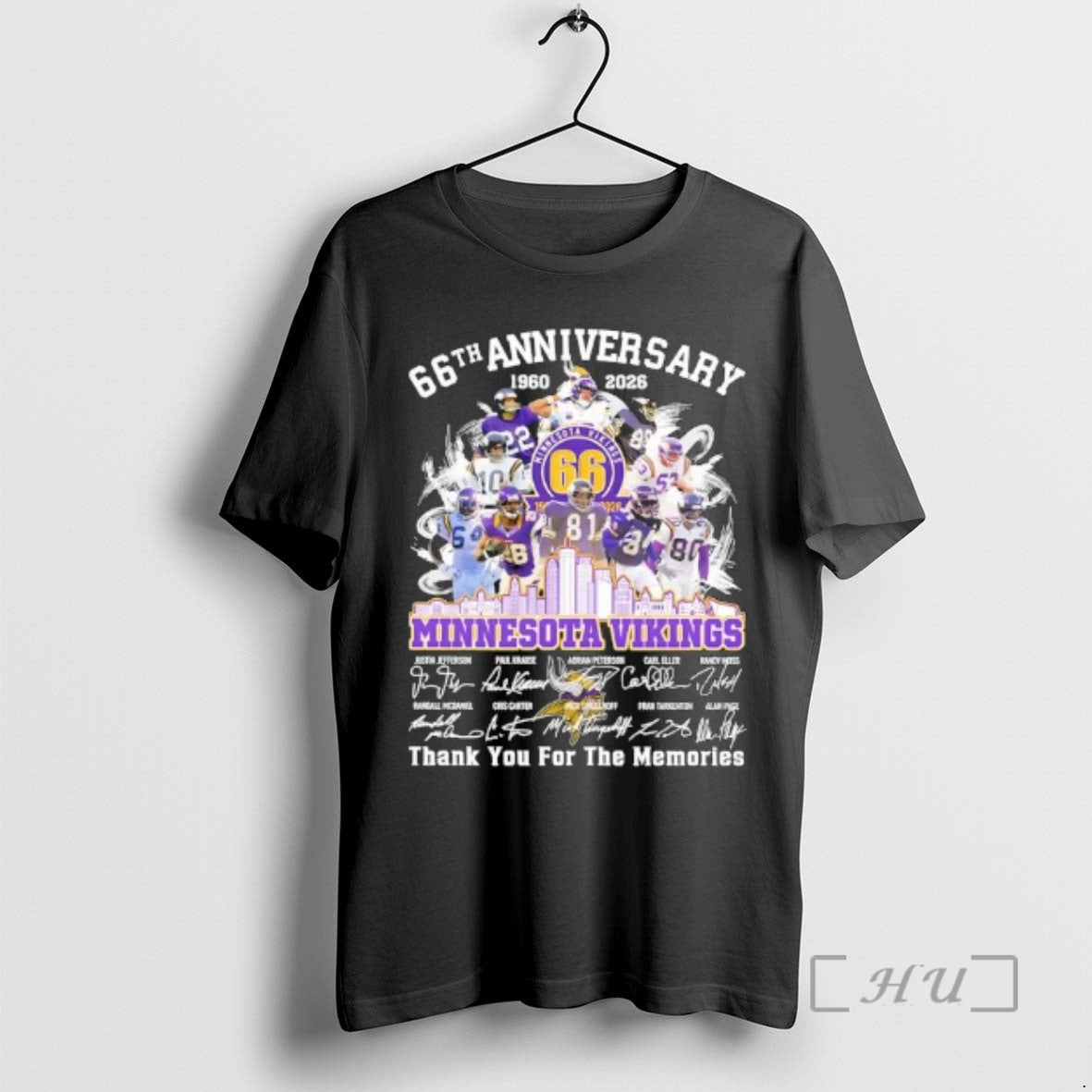 Officials Minnesota Vikings 1960 2026 66th Anniversary Thank Memories Signatures T-Shirts, Hoodie, Sweatshirt - T-Shirt, Sweatshirt, Hoodie