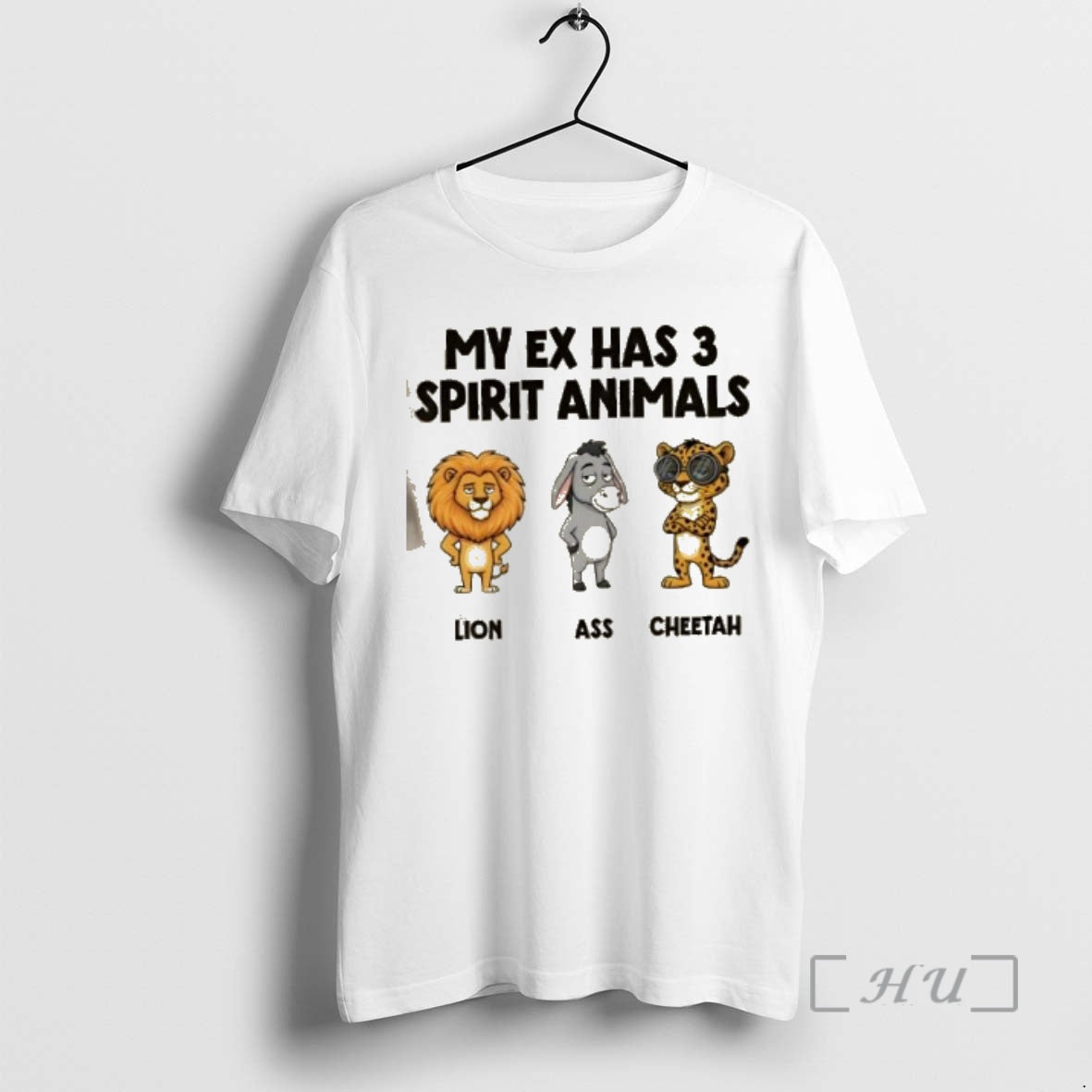 Officials My Ex Has 3 Spirit Animals Lion Ass Cheetah Cartoon T-Shirts, Hoodie, Sweatshirt - T-Shirt, Sweatshirt, Hoodie