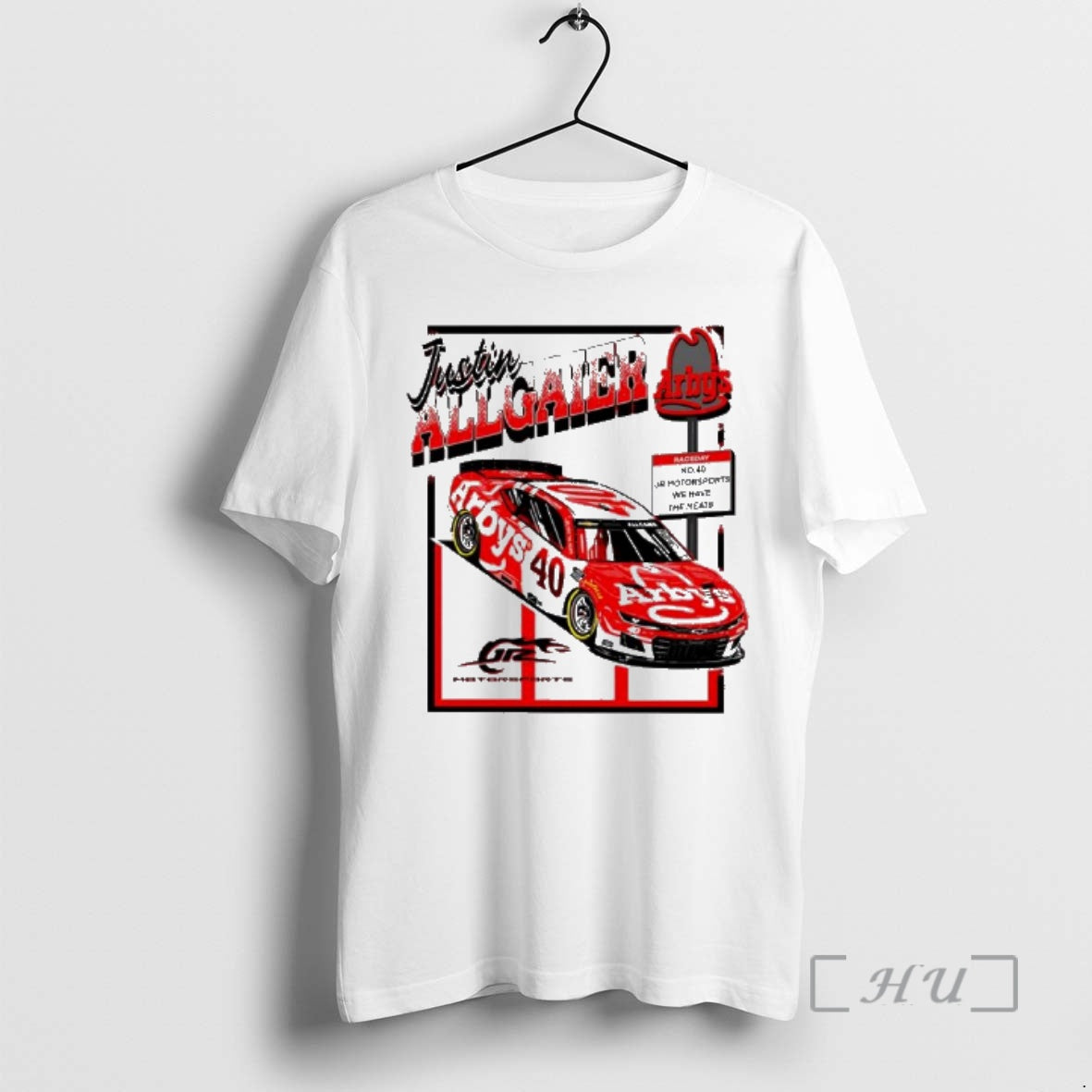 Officials Nascar Justin Allgaier Jr Motorsports Arbys T-Shirts, Hoodie, Sweatshirt - T-Shirt, Sweatshirt, Hoodie