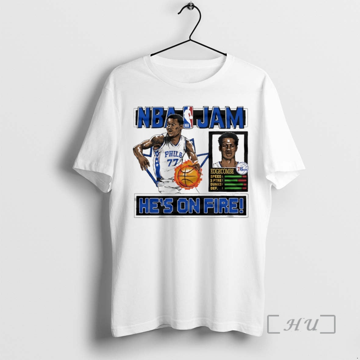 Officials Nba Jam Vj Edgecombe Philadelphia 76ers Hes Fire Circle T-Shirts, Hoodie, Sweatshirt - T-Shirt, Sweatshirt, Hoodie
