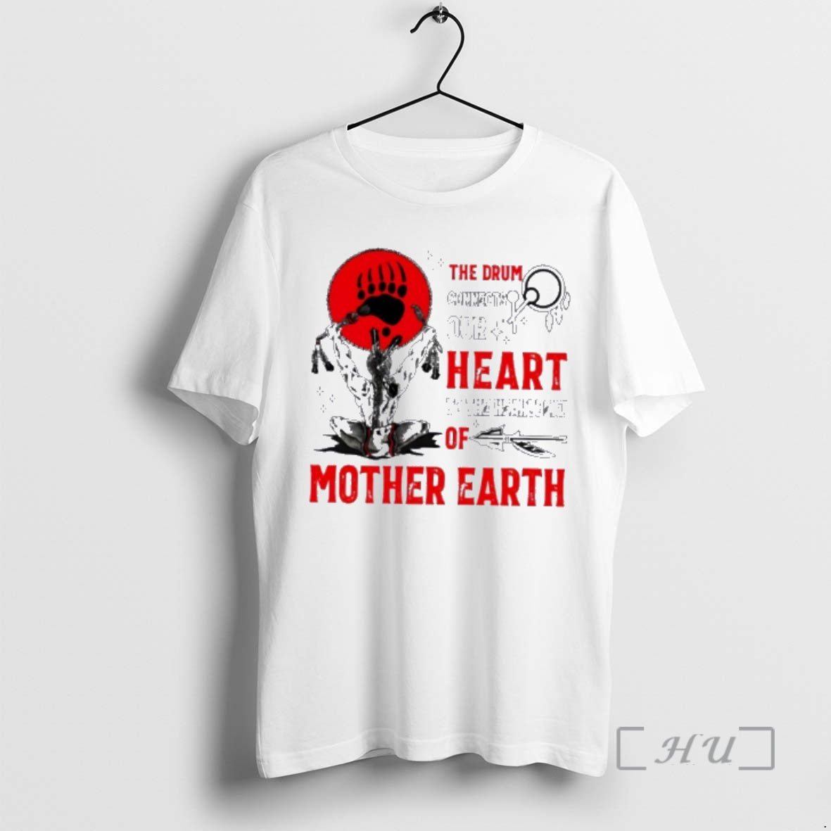 Officials Native American Drum Connects Our Heart Heartbeat Mother Earth T-Shirts, Hoodie, Sweatshirt - T-Shirt, Sweatshirt, Hoodie
