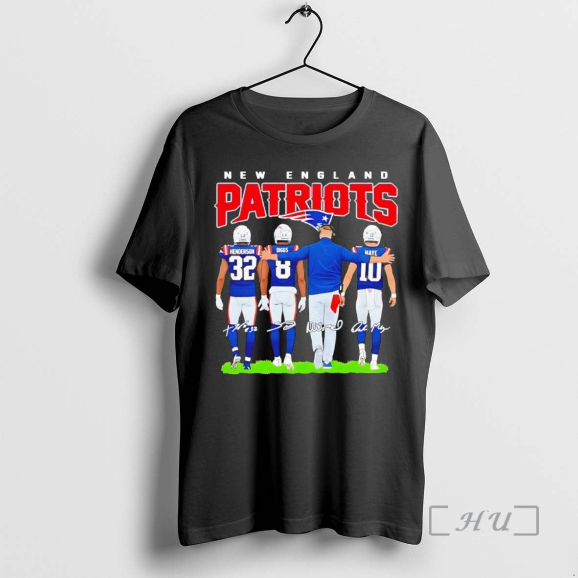 Officials New England Drake Maye Treveyon Henderson Stefon Diggs Mike Vrabe Signatures T-Shirts, Hoodie, Sweatshirt - T-Shirt, Sweatshirt, Hoodie