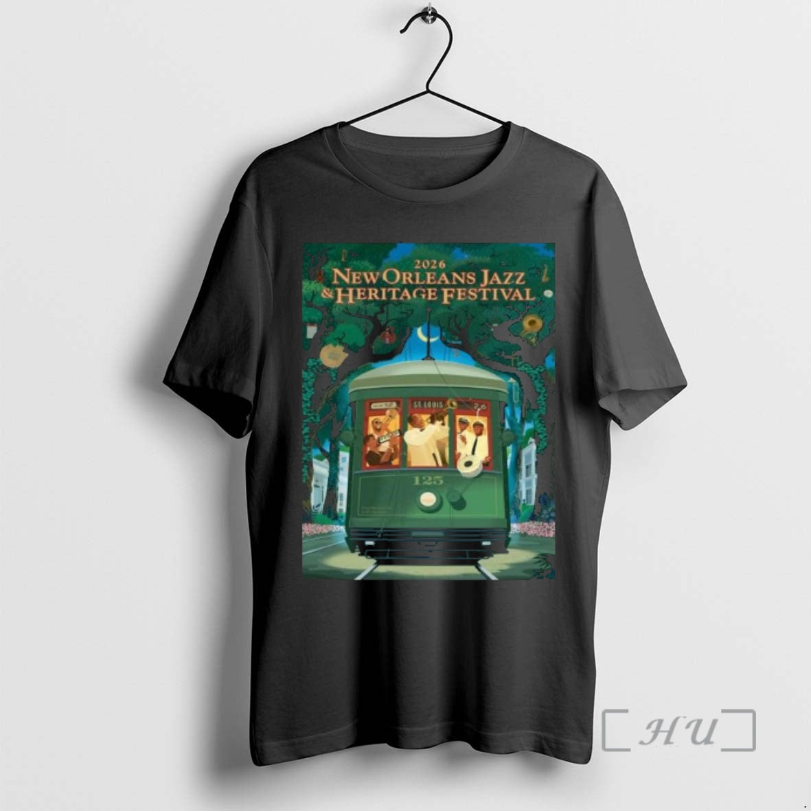Officials New Orleans Jazz Heritage Festival 2026 125th Anniversary Louis Armstrong 125th Streetcar T-Shirts, Hoodie, Sweatshirt - T-Shirt, Sweatshirt, Hoodie