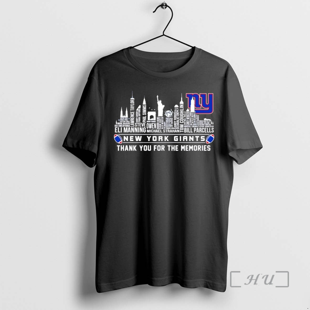 Officials New York Giants City Players Names Thank You Memories T-Shirts, Hoodie, Sweatshirt - T-Shirt, Sweatshirt, Hoodie