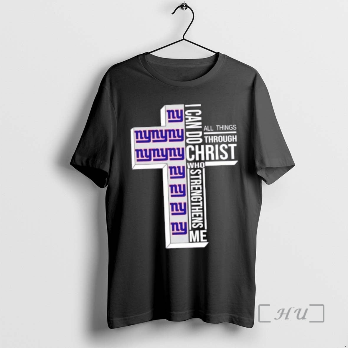 Officials New York Giants Football X I Can Do All Things Through Christ Who Strengthens T-Shirts, Hoodie, Sweatshirt - T-Shirt, Sweatshirt, Hoodie