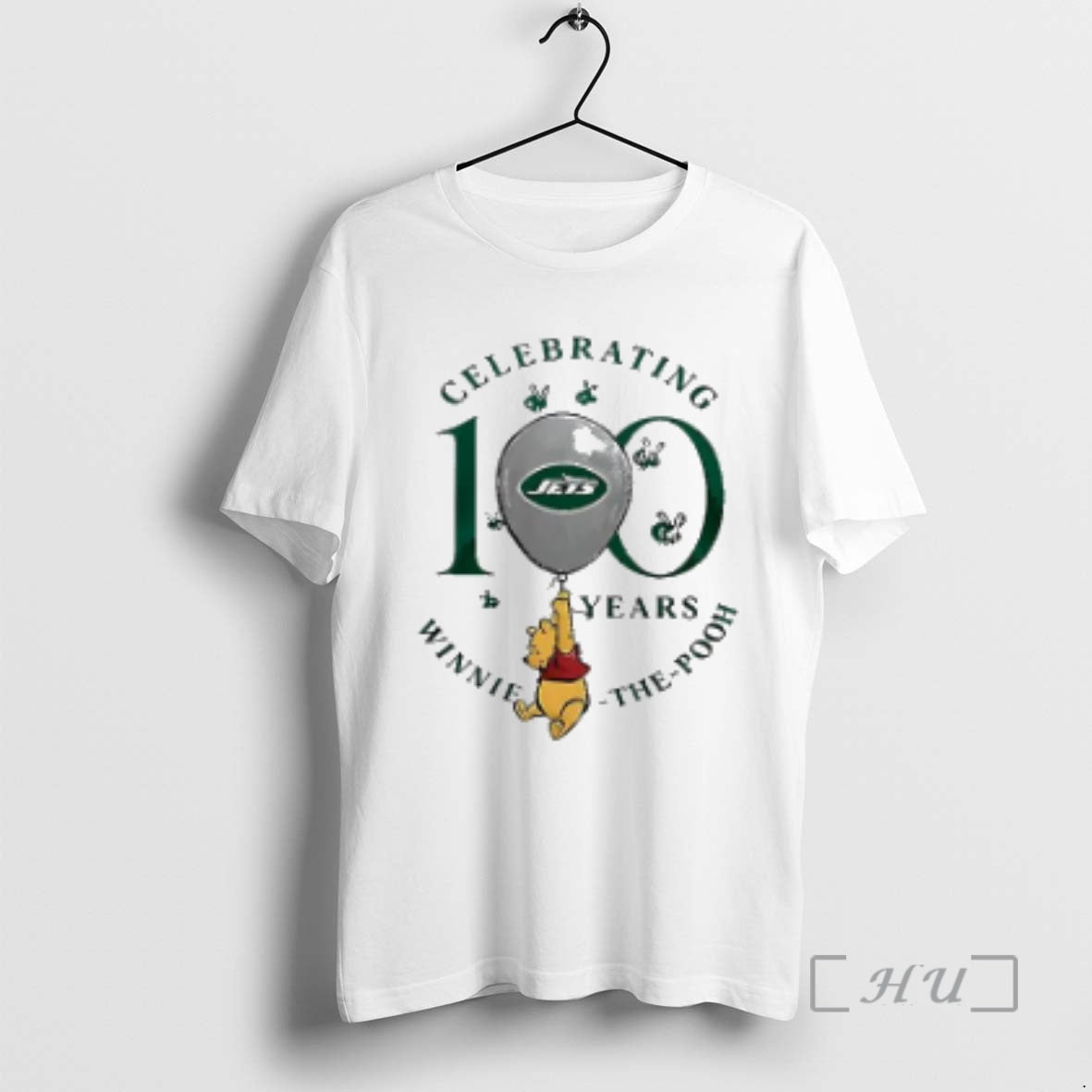 Officials New York Jets X Winnie Pooh 100th Anniversary T-Shirts, Hoodie, Sweatshirt - T-Shirt, Sweatshirt, Hoodie