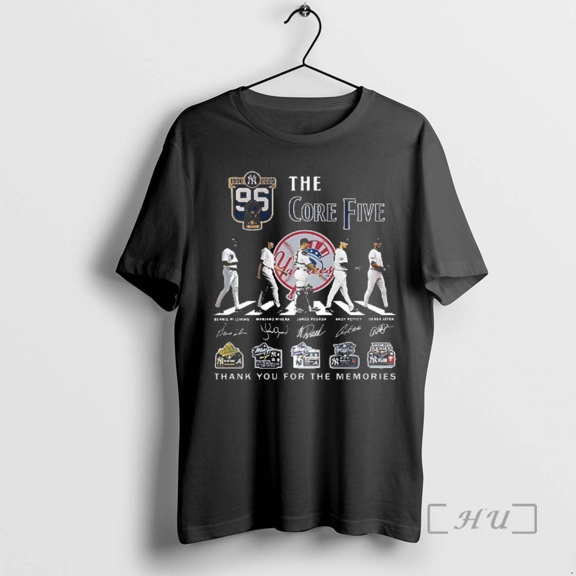 Officials New York Yankees Mlb Core Five 1996 2026 Jeter Rivera Petitt Williams Posada T-Shirts, Hoodie, Sweatshirt - T-Shirt, Sweatshirt, Hoodie