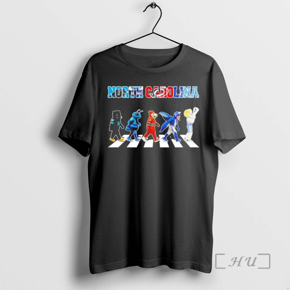 Officials North Carolina Sports Teams Mascot Abbey Road T-Shirts, Hoodie, Sweatshirt - T-Shirt, Sweatshirt, Hoodie