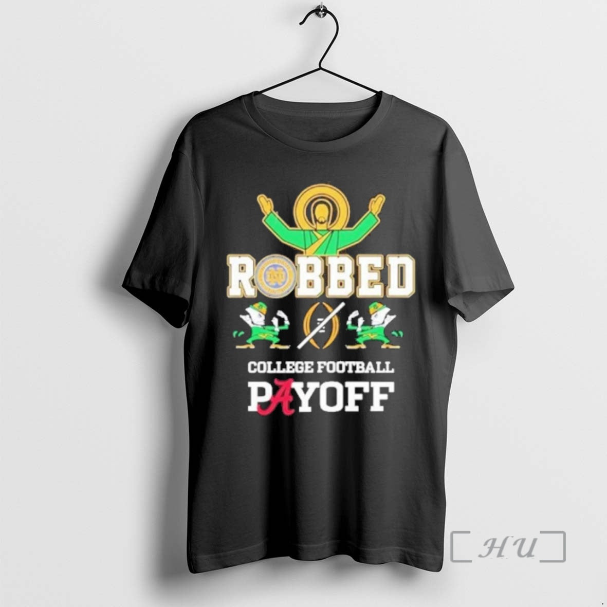 Officials Notre Dame Fighting Irish Jesus Robbed College Football Playoff 2025 T-Shirts, Hoodie, Sweatshirt - T-Shirt, Sweatshirt, Hoodie