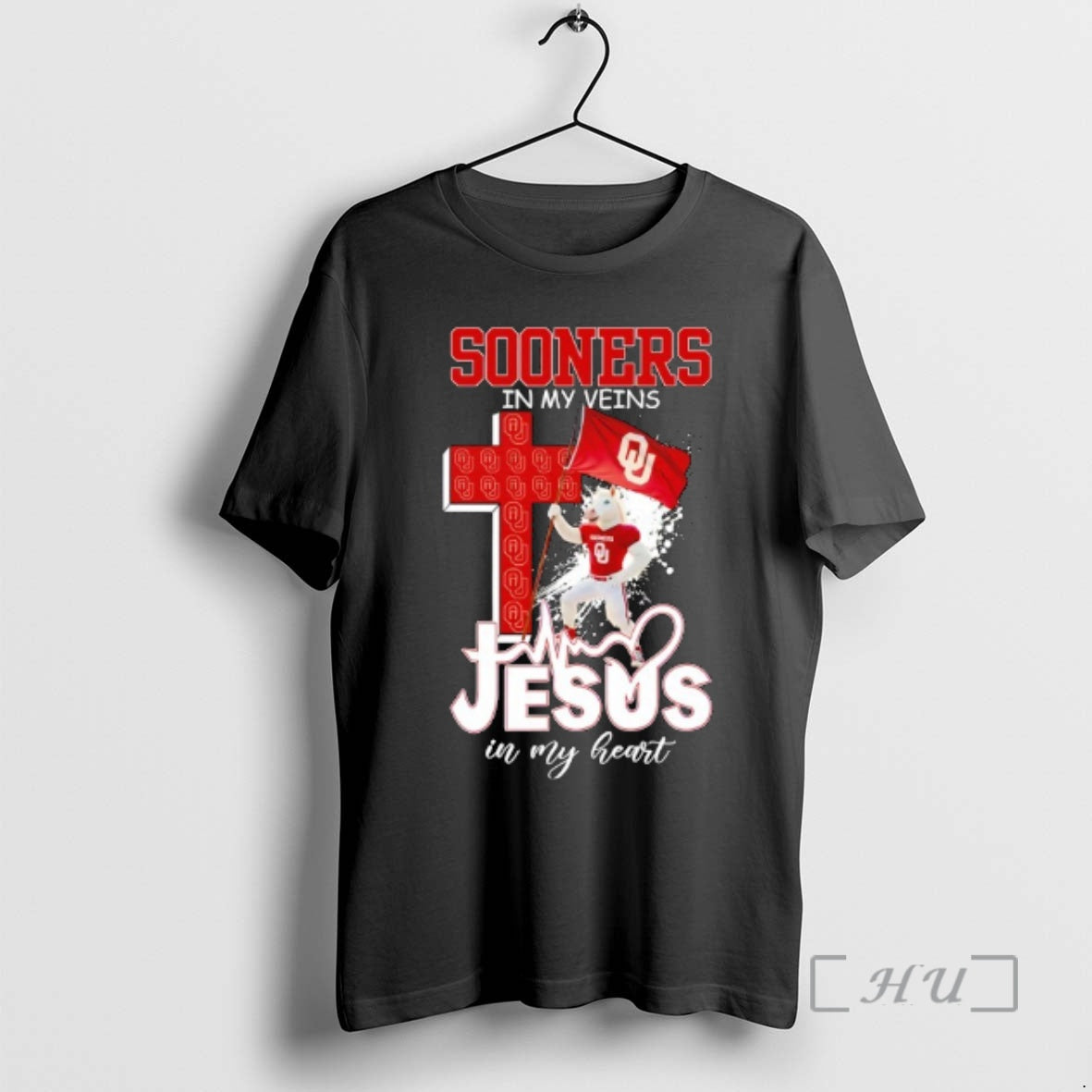 Officials Oklahoma Sooners My Veins Jesus My Heart Flag T-Shirts, Hoodie, Sweatshirt - T-Shirt, Sweatshirt, Hoodie