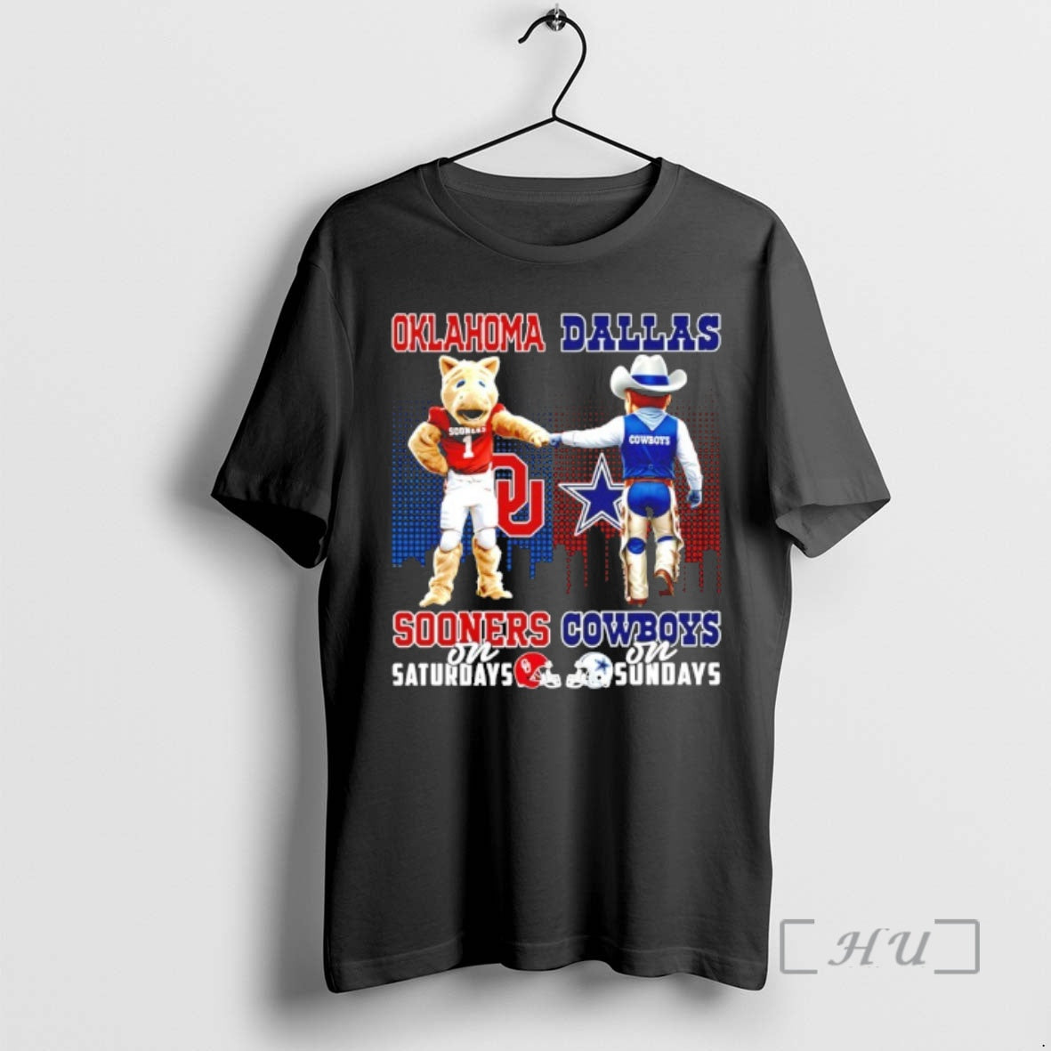 Officials Oklahoma Sooners Saturdays Vs Dallas Cowboys Sundays Mascot Skyline T-Shirts, Hoodie, Sweatshirt - T-Shirt, Sweatshirt, Hoodie