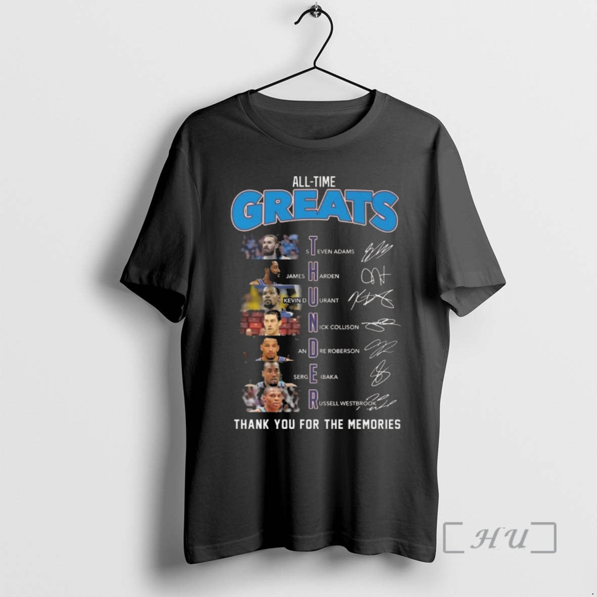 Officials Oklahoma Thunder All Time Greats Players Signatures Thank You Memories 2026 T-Shirts, Hoodie, Sweatshirt - T-Shirt, Sweatshirt, Hoodie
