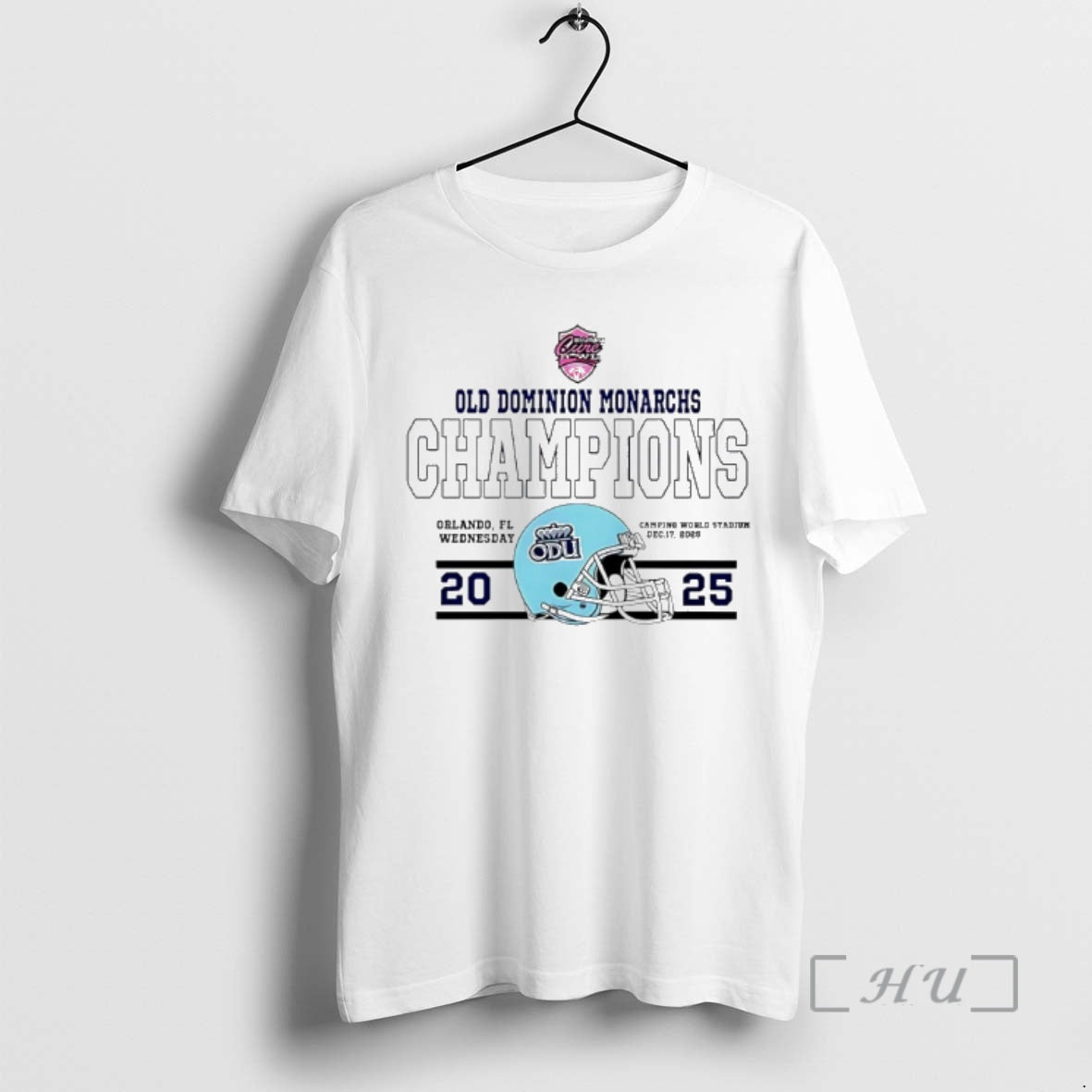 Officials Old Dominion Monarchs Football 2025 Cure Bowl Champions Helmet T-Shirts, Hoodie, Sweatshirt - T-Shirt, Sweatshirt, Hoodie